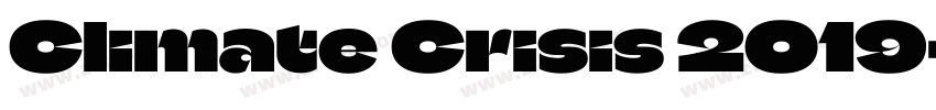 Climate Crisis 2019字体转换